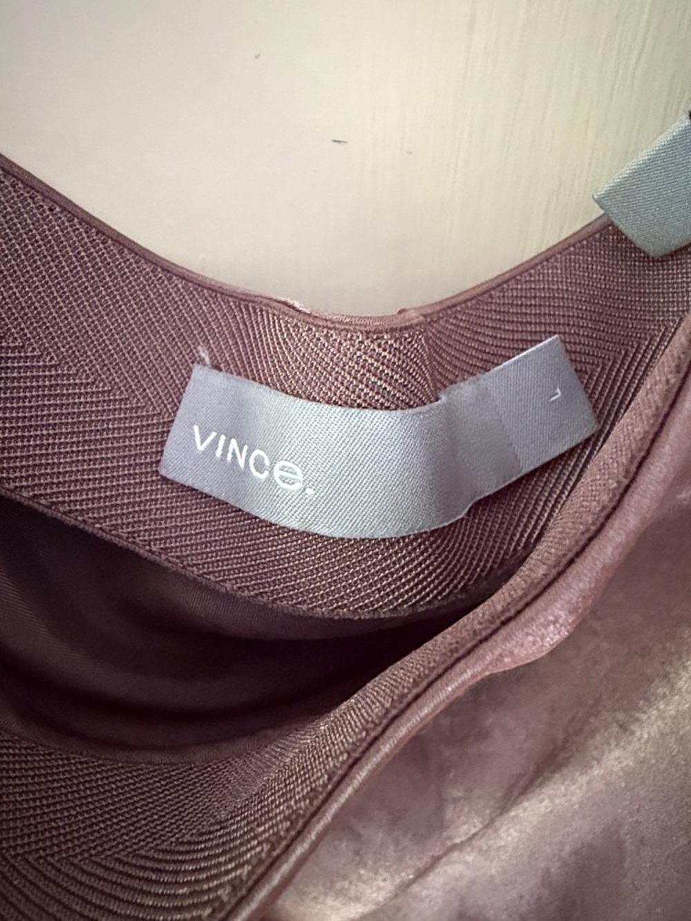 Vince Satin Bias Midi Skirt in Chocolate Brown - Picture 2 of 3